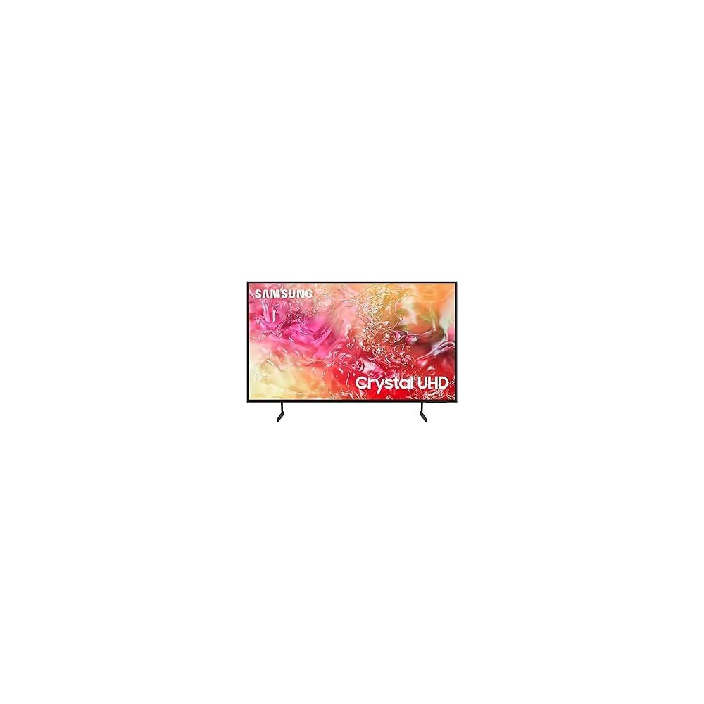 SAMSUNG 50 Inch TV Crystal UHD 4K, DU7000, PurColor, 4K Upscaling, Samsung Tizen OS, Q-Symphony, Black, UA50DU7000-2024 Model