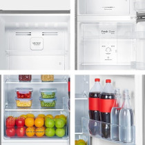Hisense RT418N4ASU Top Mount Refrigerator 320L Net Capacity, Twist ice maker, No Frost, Moisture Fresh Crisper, LED interior Light, Deodorizing Filter, Multi Air Flow, Silver
