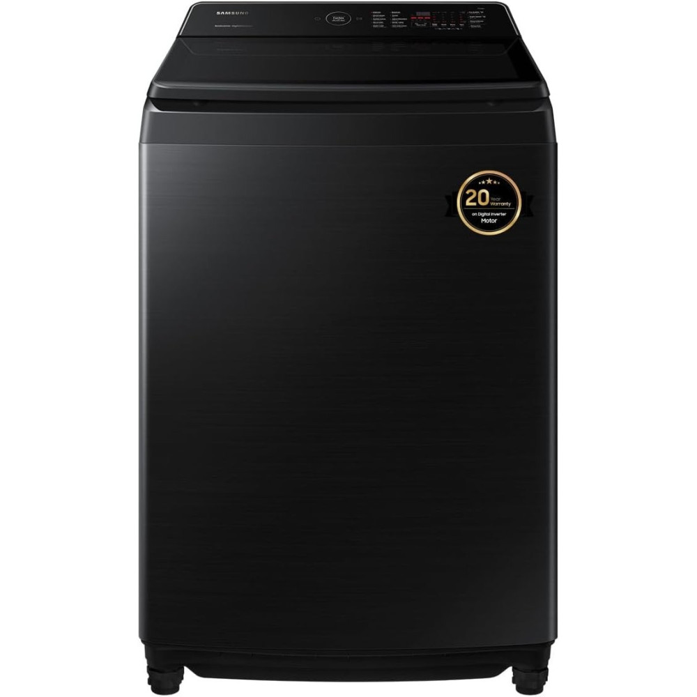 Samsung Top Load Washer, 10kg, with Ecobubble, Digital Inverter Technology and Super Speed, WA10CG5745BVGU