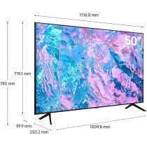 Samsung Crystal UHD 4K 50 Inch Smart TV, Black, UA50CU7000UXZN