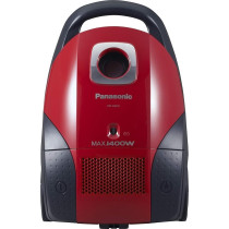 Panasonic Bagged Canister Vacuum Cleaner, 4 Litre, Red/Black, MC-CG520R