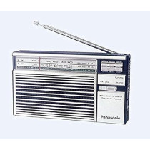 Panasonic Portable Radio R-218D, Power Output 500Mw, White And Navy