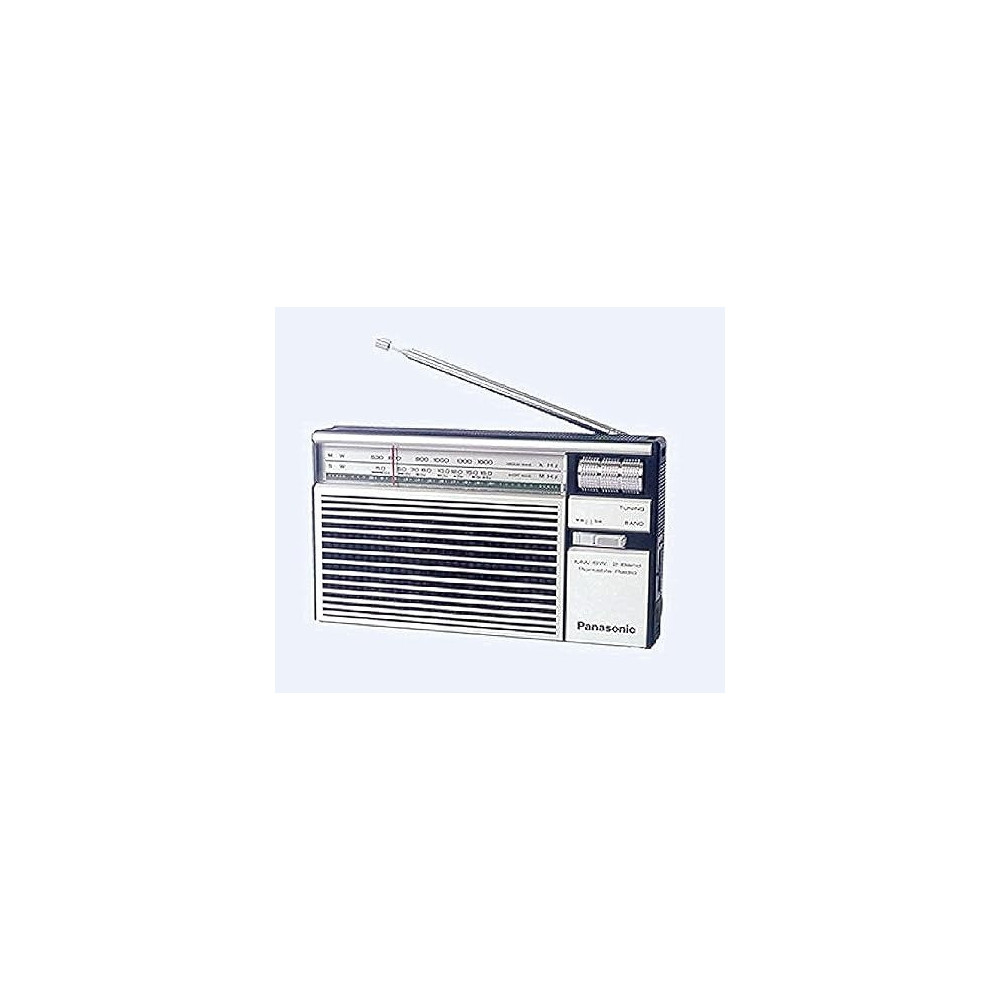 Panasonic Portable Radio R-218D, Power Output 500Mw, White And Navy