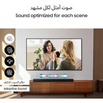 Samsung 3.1ch Soundbar, B-Series, Dolby Audio, Built-In Center Speaker, Subwoofer With Bass Boost, Adaptive Sound, Black, HW-B650D/ZN