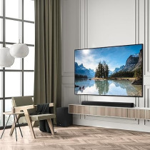 Samsung 3.1ch Soundbar, B-Series, Dolby Audio, Built-In Center Speaker, Subwoofer With Bass Boost, Adaptive Sound, Black, HW-B650D/ZN