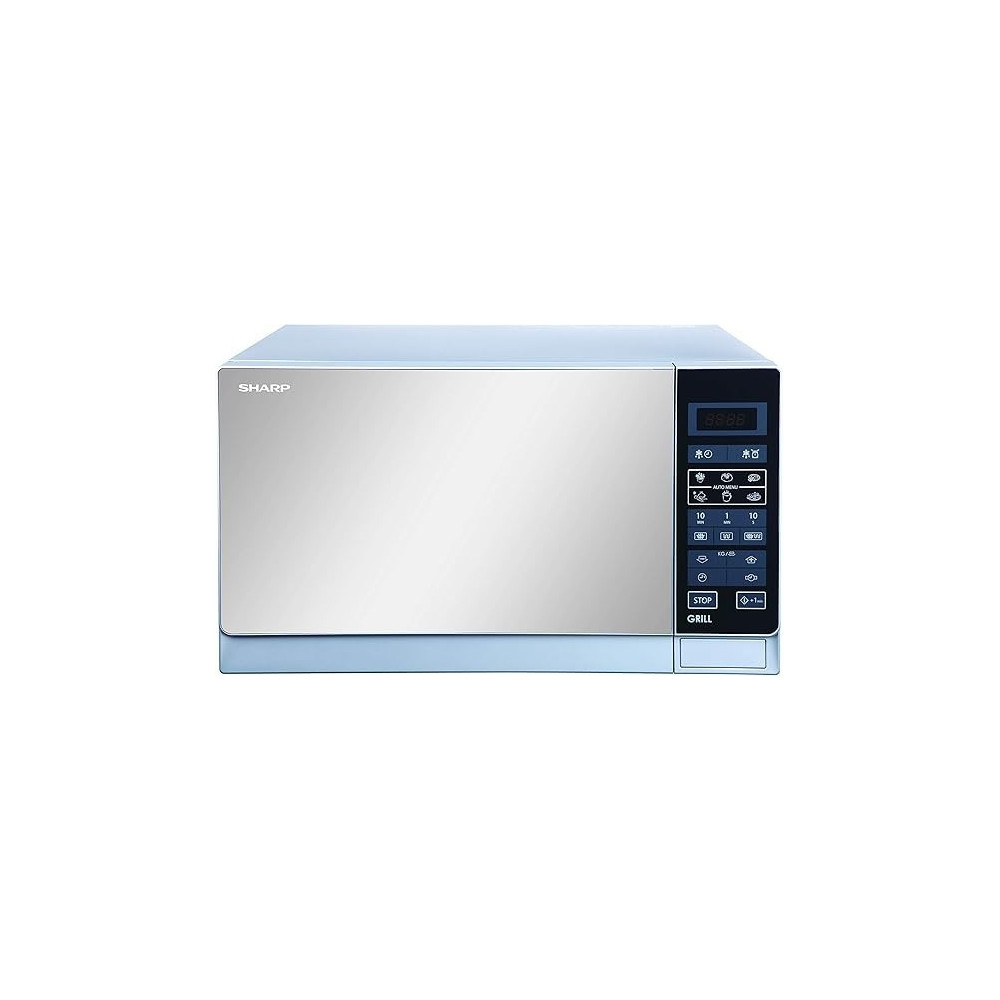 Sharp 25-Liter 900-Watt Microwave Oven With Grill, Silver, R-75MT-S