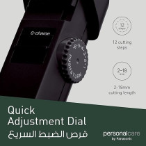 Panasonic Men's Beard Hair Trimmer, Black, ER2051K