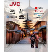 JVC 43-Inch Edgeless 4K UHD Smart TV, LT-43N7115V, Black