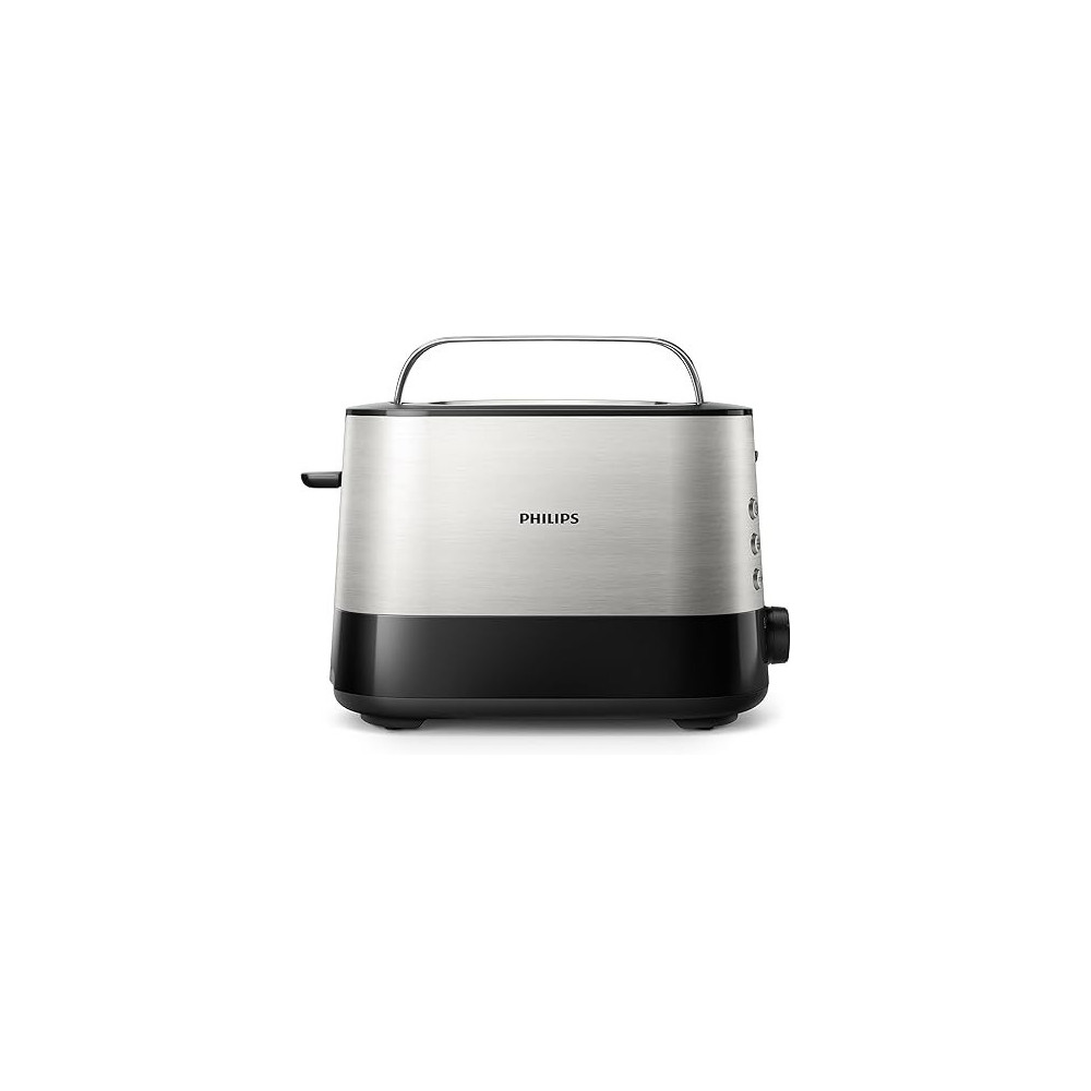 Philips Viva Collection Toaster, HD2637/91, Black/Silver