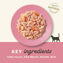 Applaws 156g Tuna Fillet with Prawn in Broth Wet Cat Food Tin