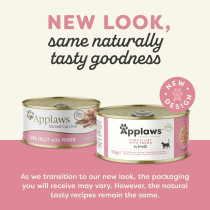 Applaws 156g Tuna Fillet with Prawn in Broth Wet Cat Food Tin