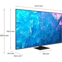 Samsung 75 Inch 4K QLED HDR+ Quantum Processor Motion Enhancemnet, Black, QA75Q70CAUXZN