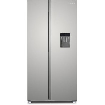 Krome 600 Liters Gross Side By Side Refrigerator With Water Dispenser, KR-SBS600WM, Inox