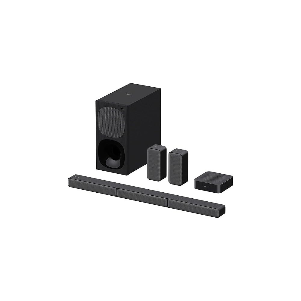 Sony 5.1ch Soundbar With Subwoofer And Wireless Rear Speakers, HT-S40R, Black