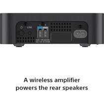 Sony 5.1ch Soundbar With Subwoofer And Wireless Rear Speakers, HT-S40R, Black