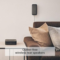 Sony 5.1ch Soundbar With Subwoofer And Wireless Rear Speakers, HT-S40R, Black