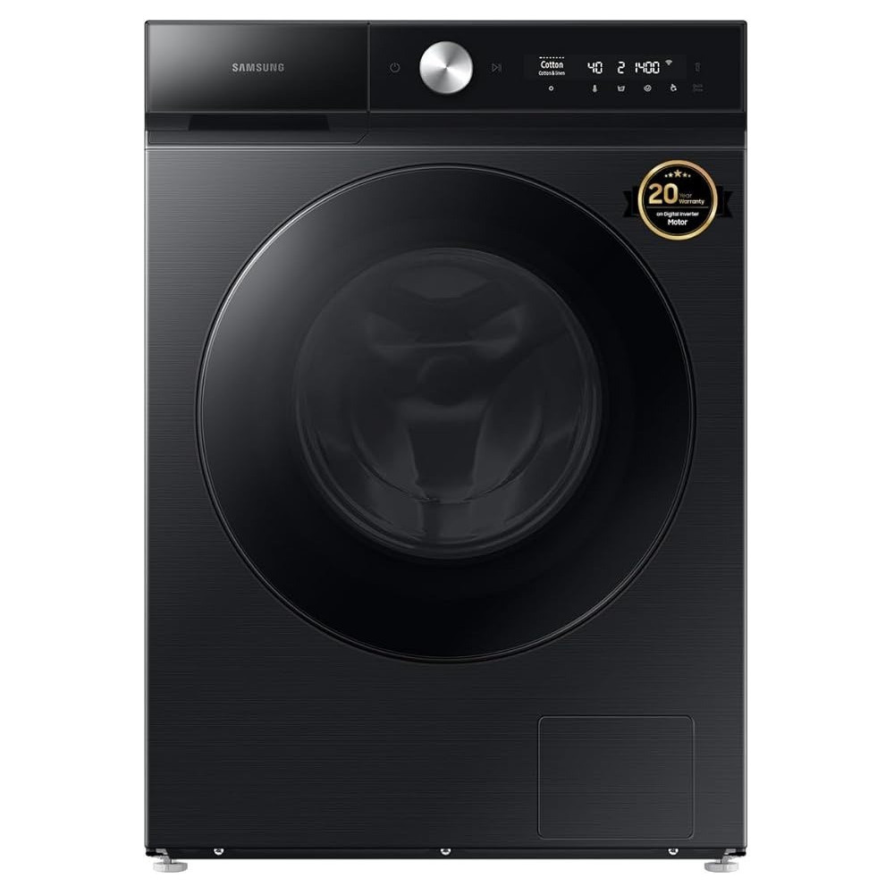 Samsung Washer Dryer Combo, Black, 11.5kg, with EcoBubble, AI Wash and QuickDrive, WD11BB944DGBGU
