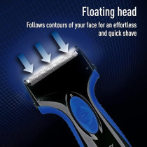 Panasonic Pro Curve Wet and Dry Shaver, ES-SA40, Blue/black