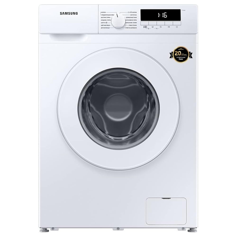 Samsung Front Load Washing Machine with Quick Wash, 7Kg, White, Eco Drum Clean, WW70T3020WW/GU