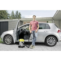 Karcher WD 1s Classic Multipurpose vacuum cleaner stainless steel body, Yellow