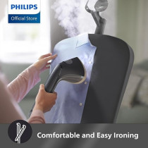 Philips EasyTouch Stand Steamer-2000W, 40 g/min Continuous Steam, 3 Steam Settings, 2L Water Tank, Easy Rinse Descaling, Large Steam Plate, Black, STE3170/80