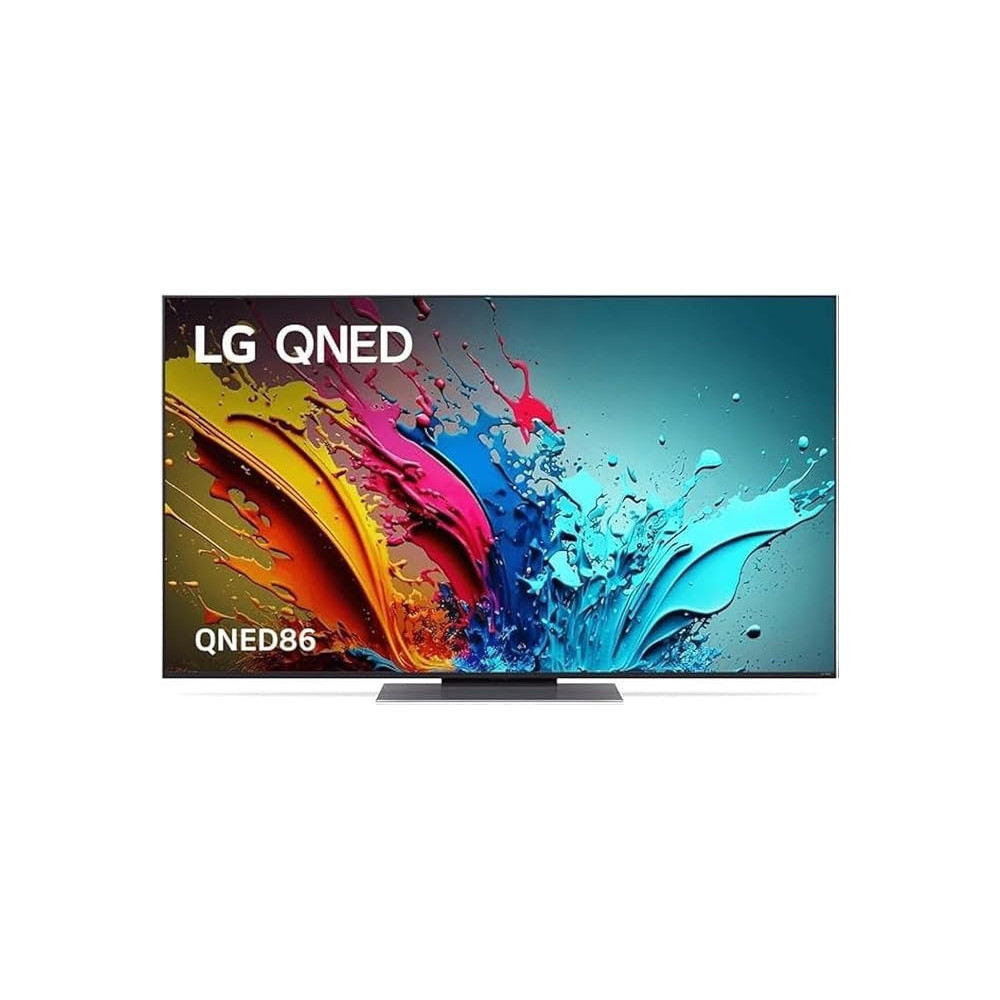 LG 55 Inch Qned Qned86 4K Smart Tv Ai Magic Remote Hdr10 Webos24 55QNED86T6AAMVE, Black