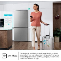 Hisense RQ561N4AC1 561 Four Door Refrigerator, No Frost Technology, Silver