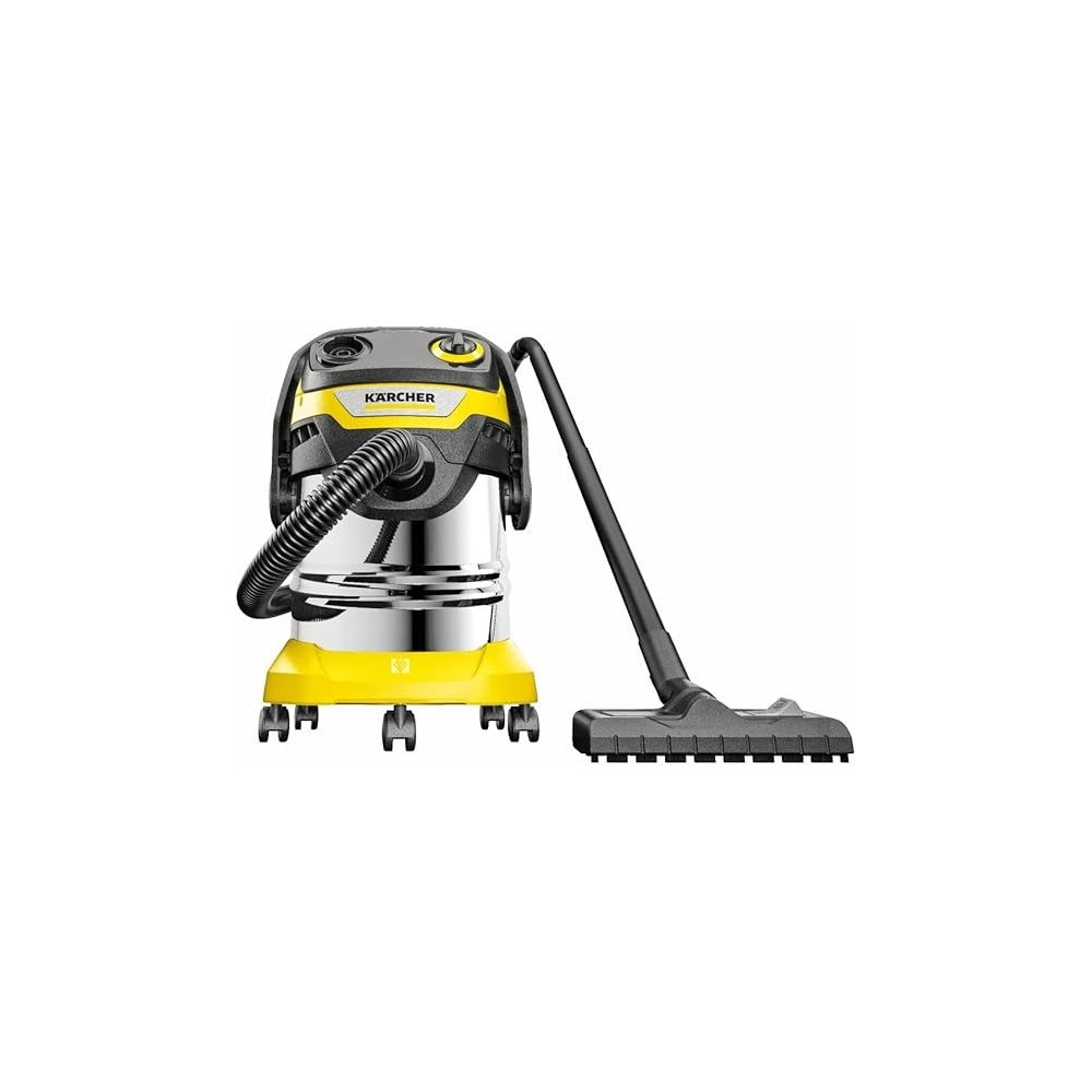 Karcher WD 5 S V-25/5/22 Wet and Dry Vacuum Cleaner, 25-Liter Container, Multi-Purpose Home Cleaning, Powerful Suction, Versatile Accessories, Yellow