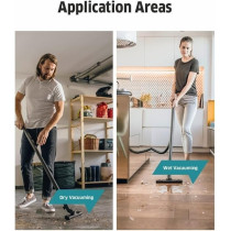 Karcher WD 5 S V-25/5/22 Wet and Dry Vacuum Cleaner, 25-Liter Container, Multi-Purpose Home Cleaning, Powerful Suction, Versatile Accessories, Yellow