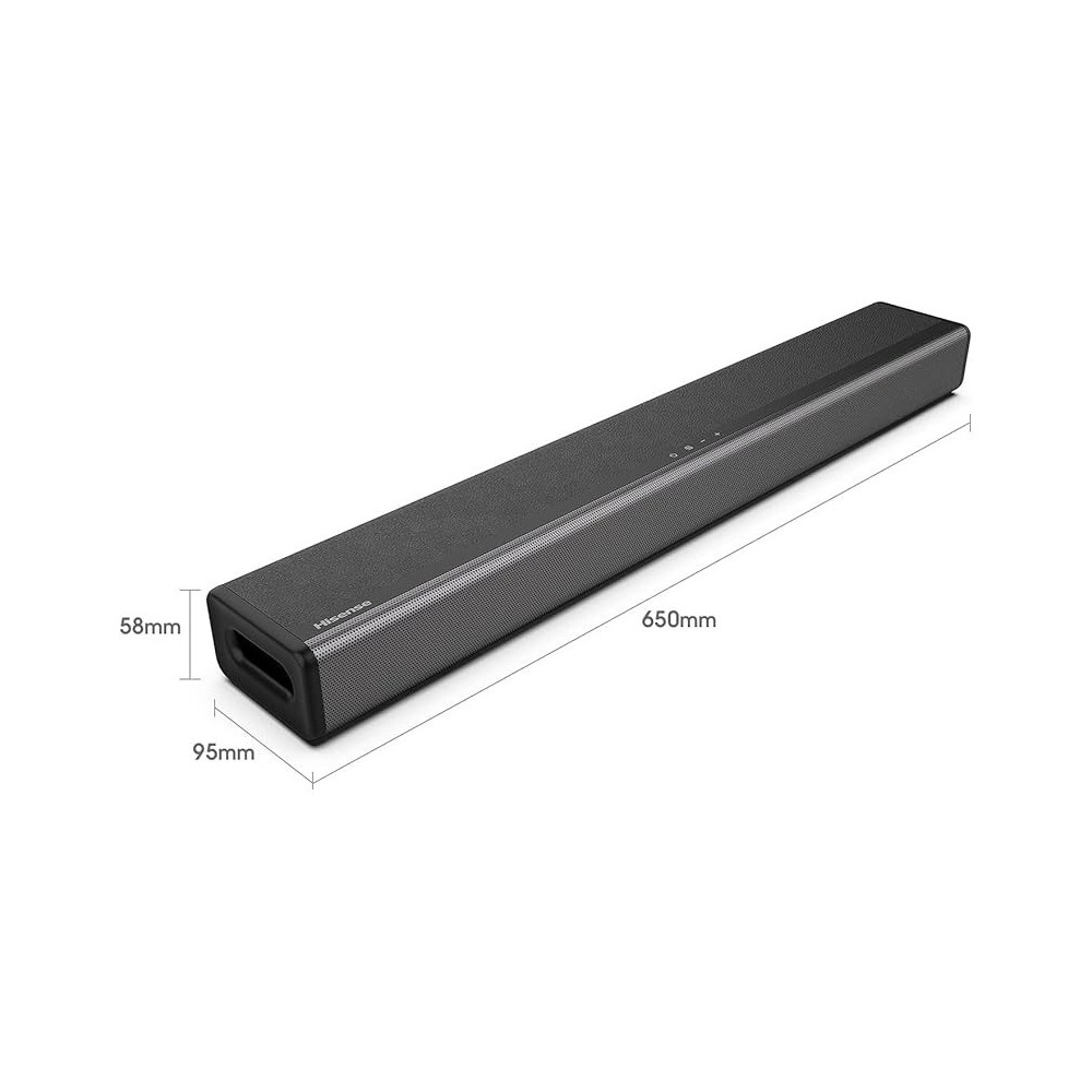 Hisense HS214 Soundbar All-In-One Wireless Bluetooth Powerful Bass Built-In Compact Design Aux HDMI USB TV Pc Speaker