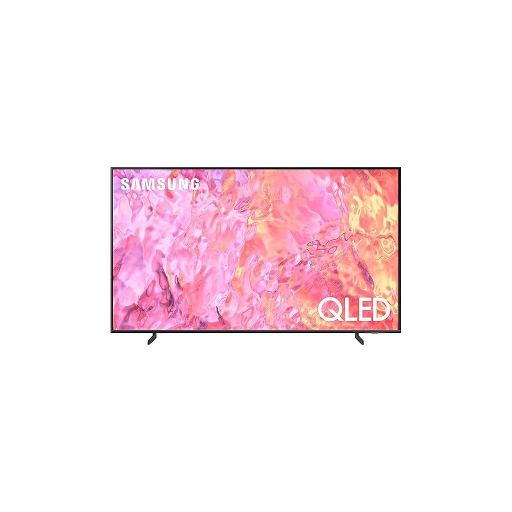 Samsung 55 Inch 4K QLED HDR10+ Quantum Dot Air Slim Hub QA55Q60CAUXZN, black
