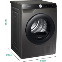 SAMSUNG Series 5 plus 8kg Freestanding Heat Pump Tumble Dryer, Graphite
