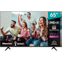 Hisense 65 Inch TV UHD Smart HDR 10/HLG Wifi (2.4GHZ) Bluetooth 5.0 DLNA HDCP Version H.265 decoder - 65A6GE (2021 Model)