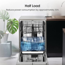 Hisense Dishwasher Stainless Steel, 8 Programs With 15 Place Settings, Three Baskets, Silver