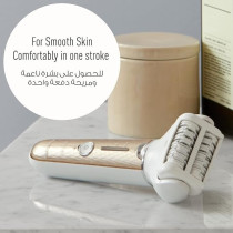 Panasonic Cordless Shaver And Epilator Es-El3A For Women 4-Piece Kit, Gentle Wet/Dry Hair Removal For Legs, Underarms, Bikini