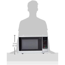 Black & Decker 30L Combination Microwave Oven with Grill, 1000W Power, Auto Menu Function, 5 Microwave Power Levels, Efficient Defrost And Grill, Sleek Finish, Silver, MZ3000PG-B5