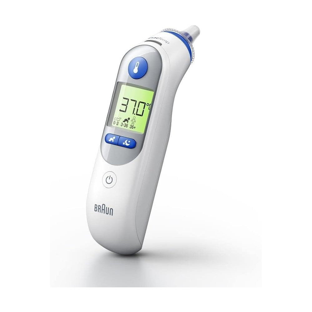Braun IRT 6525 Healthcare Thermoscan 7 Ear Thermometer With Age Precision (Accurate, Convenient, Temperature Screening, Fever, Fast, Easy To Use) And Night Mode