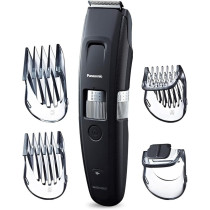 Panasonic Long Beard Trimmer For Men, 58 Length Settings And 4 Attachments For Cutting And Detailing, Cordless Or Corded Operation, ER-GB96-K, Black