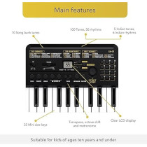 Casio SA-51 32 Mini-Keys Keyboard in Black And Grey