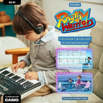 Casio SA-51 32 Mini-Keys Keyboard in Black And Grey