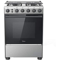Midea Freestanding Cooker, Silver, 60cm