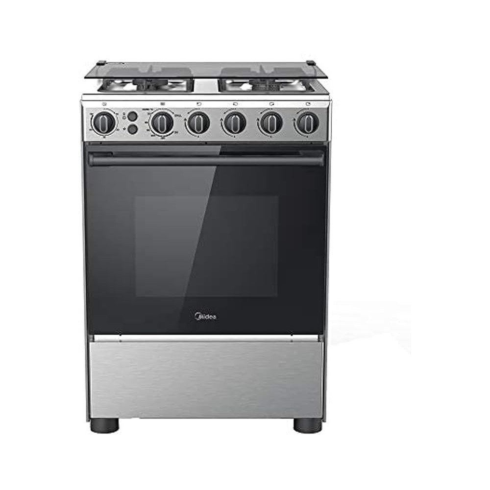 Midea Freestanding Cooker, Silver, 60cm