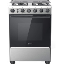 Midea Freestanding Cooker, Silver, 60cm