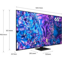 Samsung Smart TV, QLED, Q70D, 65 Inch, 2024, 4K AI Upscaling, Samsung TV Plus, Motion Xcelerator 120Hz, Titan Gray, QA65Q70DAUXZN