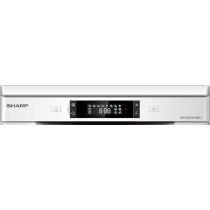 Sharp 8 Programs 14 Place Settings 3 Layered, Stainless Steel Tub Free Standing Dishwasher, Silver, QW-MA814-SS3