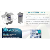 Sharp 8 Programs 14 Place Settings 3 Layered, Stainless Steel Tub Free Standing Dishwasher, Silver, QW-MA814-SS3