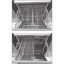 Sharp 8 Programs 14 Place Settings 3 Layered, Stainless Steel Tub Free Standing Dishwasher, Silver, QW-MA814-SS3