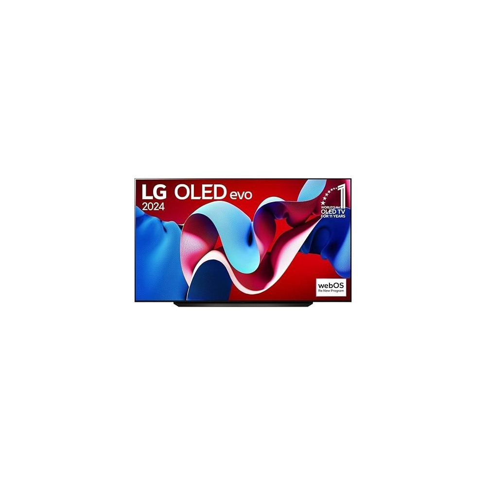 LG 83 Inch OLED Evo C4 4K Smart TV AI Magic Remote Dolby Vision, Black