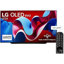 LG 83 Inch OLED Evo C4 4K Smart TV AI Magic Remote Dolby Vision, Black