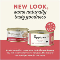 Applaws 156g x 12pcs Chicken with Duck Adult Wet Cat Food Tin